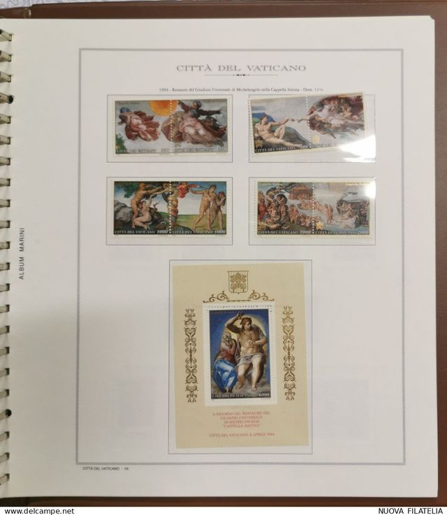 Album Francobolli Vaticano 1985-1995