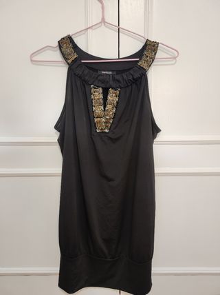 Blusa Morgan negra talla S