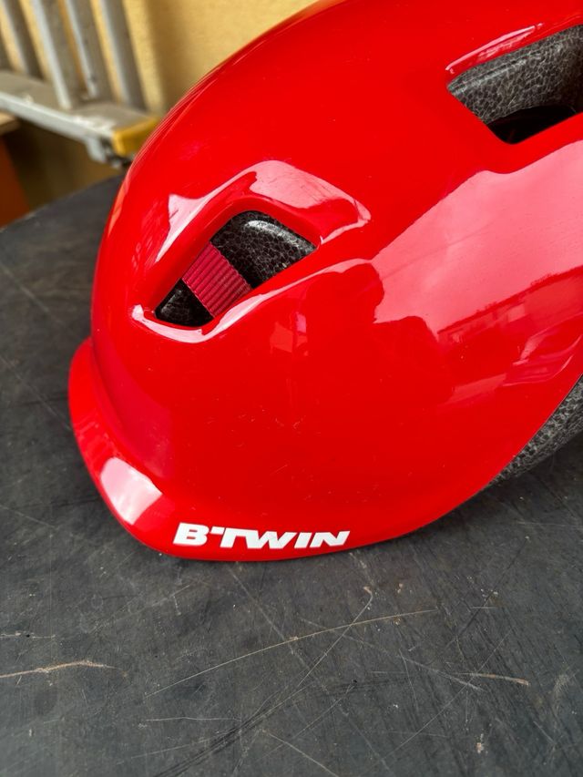 Casco bici B'Twin KH500 rosso