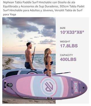 Tabla Paddle Surf Hinchable Niphan 10'