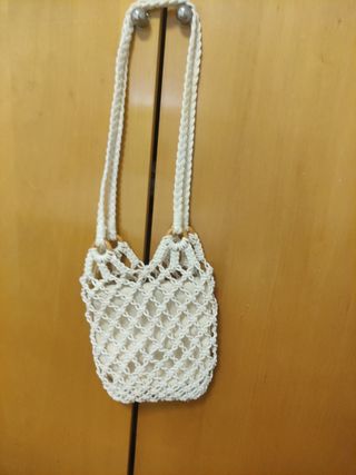 Bolso rafia blanco nuevo