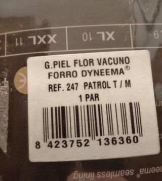 Guantes Piel anticorte - M