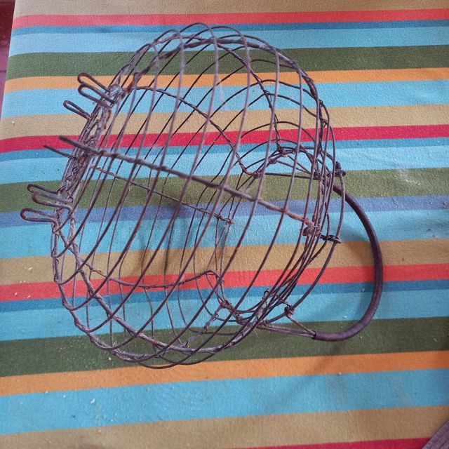 Cesta antigua para huevos