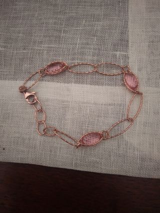 Bracciale Bocarol bronzo rosa - Pietre rosa