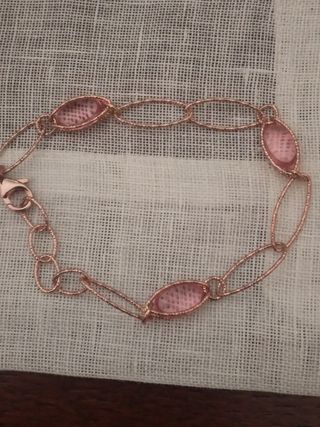 Bracciale Bocarol bronzo rosa - Pietre rosa