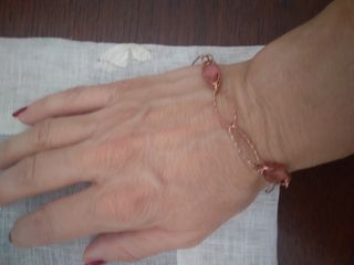 Bracciale Bocarol bronzo rosa - Pietre rosa