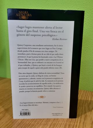 Novela negra Las supervivientes-Riley Sager