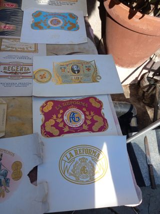 Carteles antiguos de tabaco