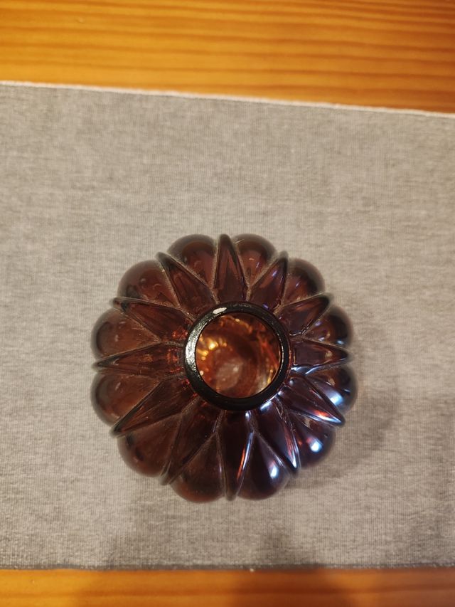 Jarrón marrón cristal - Decoración