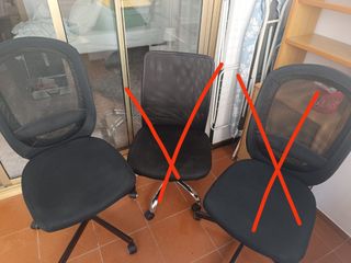 Silla de oficina - malla negra