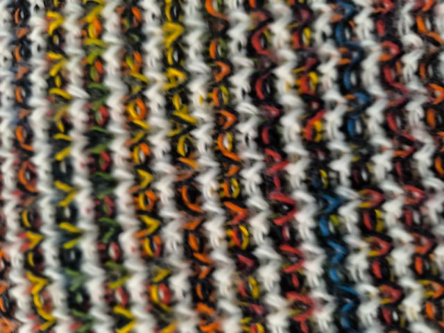 Jersey cuello alto multicolor