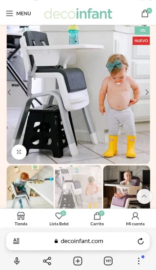 TRONA BEBE, SEGURA Y COMODA !