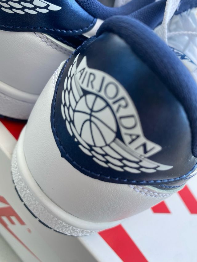 Nike Jordan 1 Low '85 - Bianco/Blu - 43