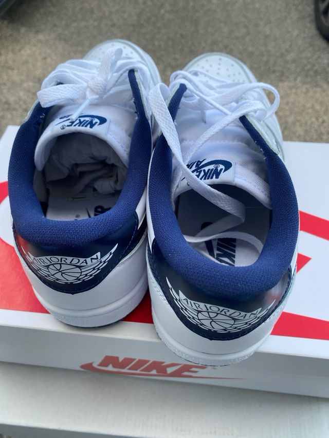 Nike Jordan 1 Low '85 - Bianco/Blu - 43