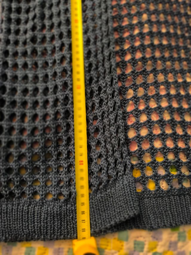 Chaqueta tejida azul - Talla única