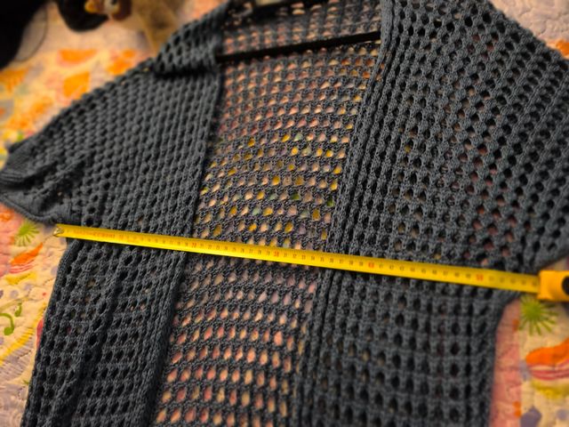 Chaqueta tejida azul - Talla única