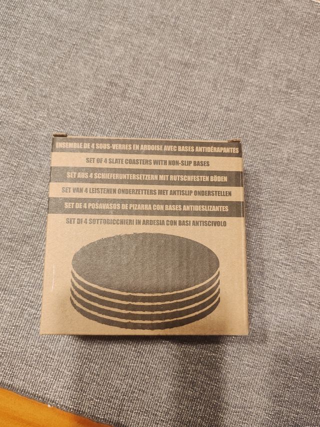 Posavasos pizarra - 4uds. Antideslizantes