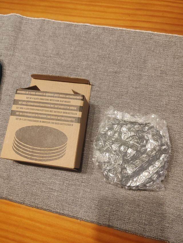 Posavasos pizarra - 4uds. Antideslizantes