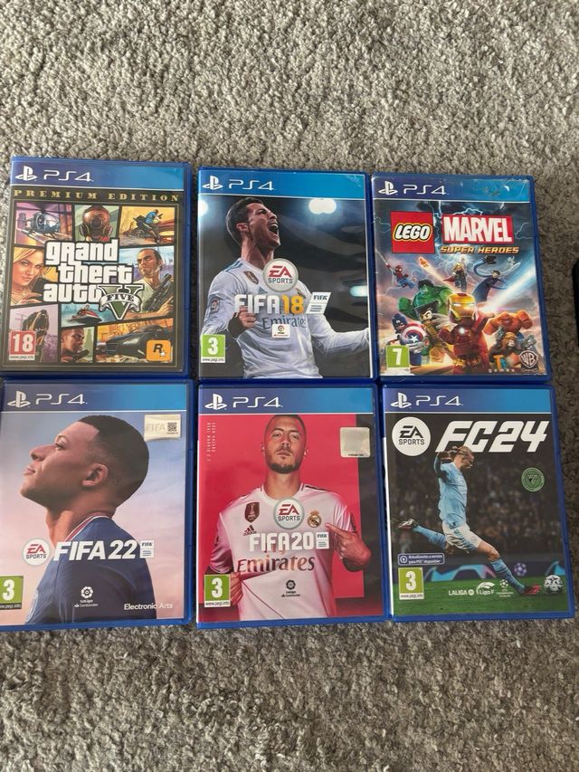 PS4 (PlayStation 4) + 6 juegos