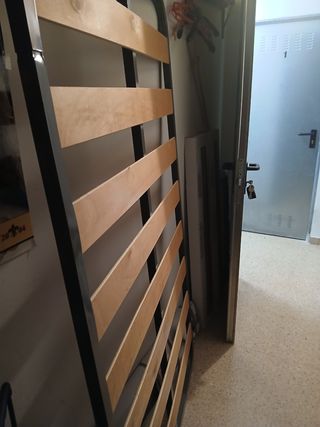 Somier lamas metal y madera