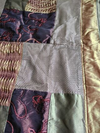 Colcha y 2 fundas cojín bouti patchwork