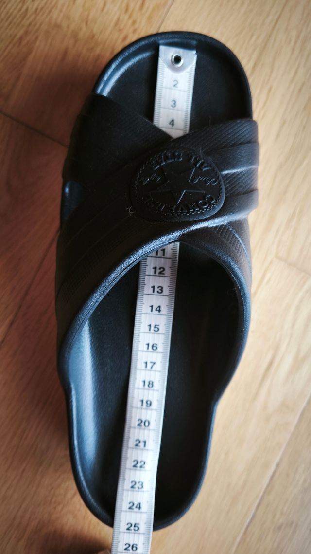 Chanclas Converse negras - Talla 37,5