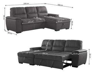 Sofá cama Farrar gris