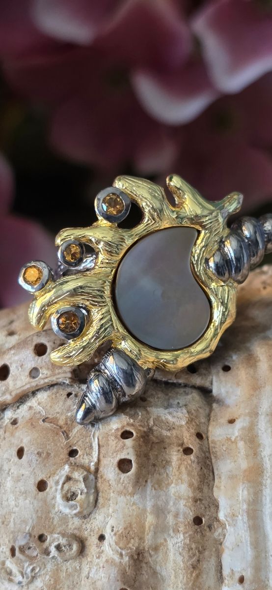 Anillo colección caracola joya de autor 