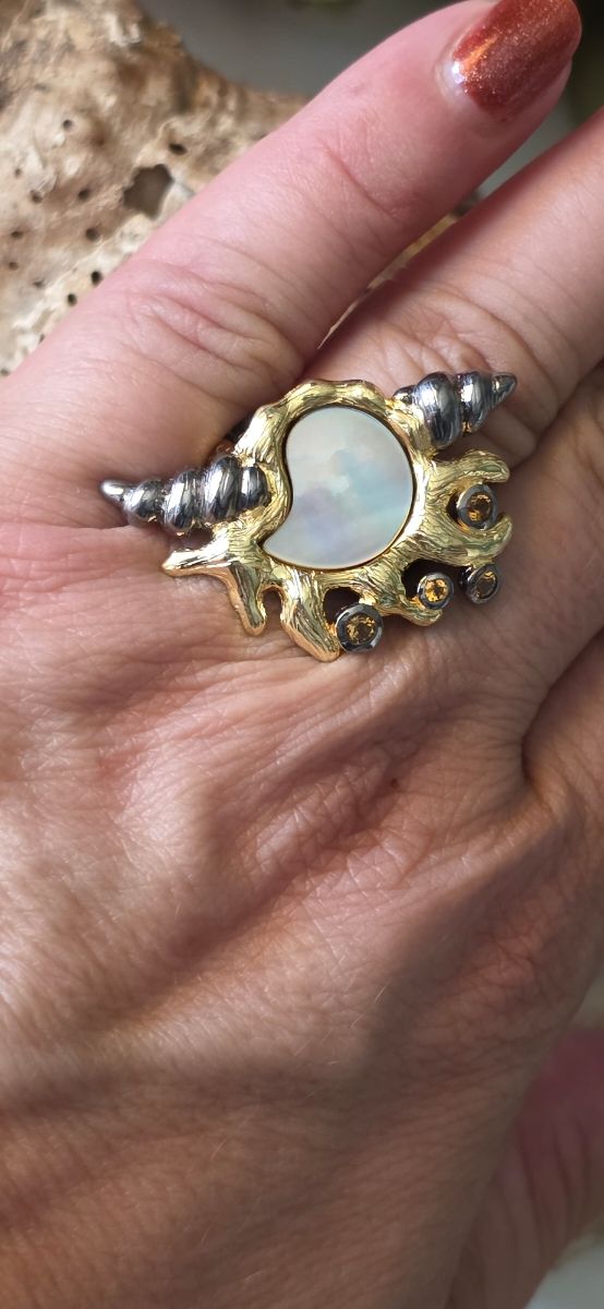 Anillo colección caracola joya de autor 