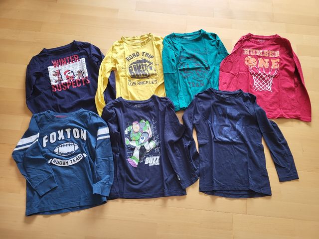 7 Camisetas Niño 6-7 años - Manga Larga