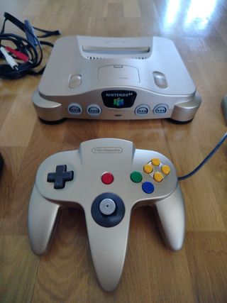 Nintendo 64 (Japón) - Edición Oro+ Mario tenis