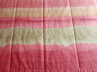 Edredón cama matrimonio naranja-verde