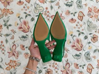 Zapatos Zara verdes - Tacón - 37