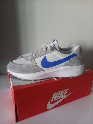 Zapatillas Nike Waffle Racer Gris/Azul