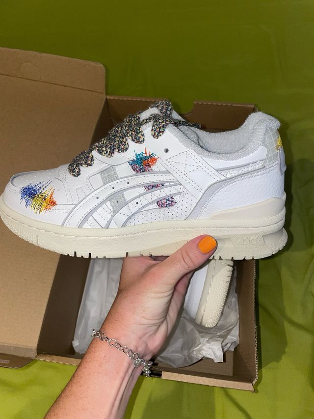 Asics EX89 blancas multicolor