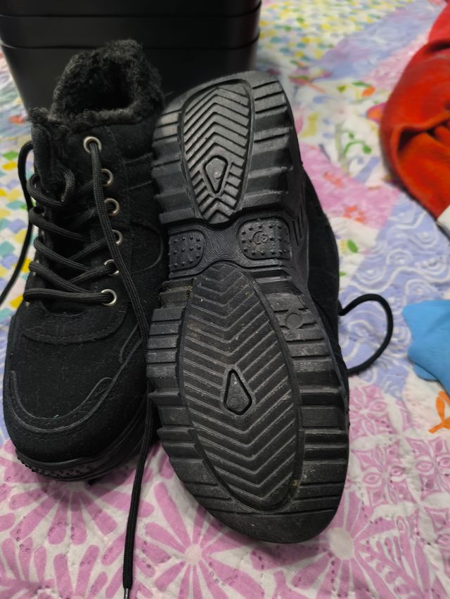 Botines Invierno Negro Talla 37