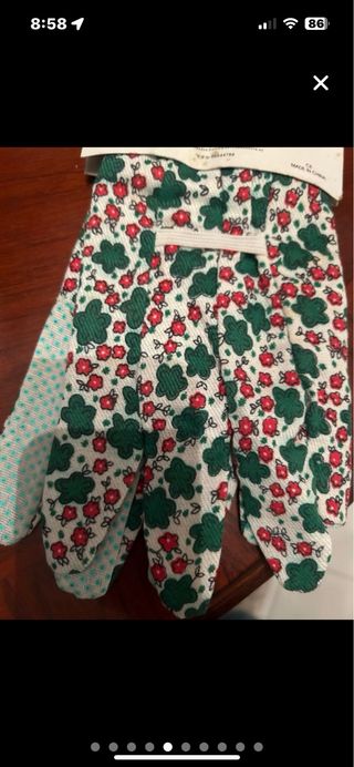 Guantes jardinería - flores