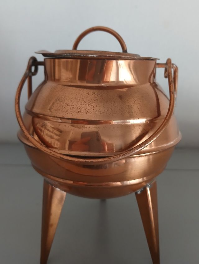 Ollita cobre vintage decoración