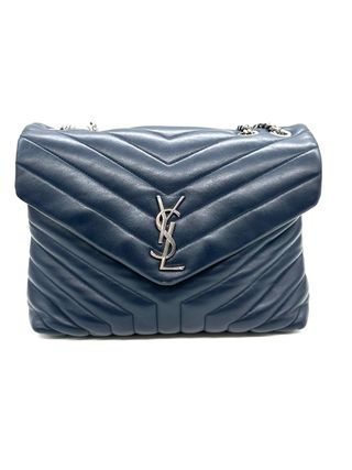 Bolso Saint Laurent Loulou azul