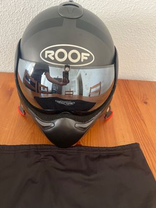 Casco moto ROOF Boxer negro mate