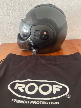 Casco moto ROOF Boxer negro mate