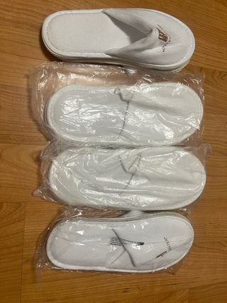 Pantuflas blancas Hotel Enter