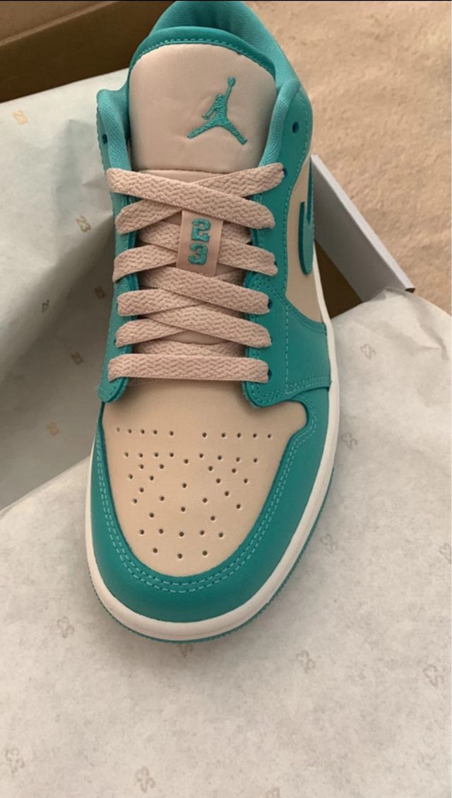 Zapatillas Jordan 1 Low - Teal Beige
