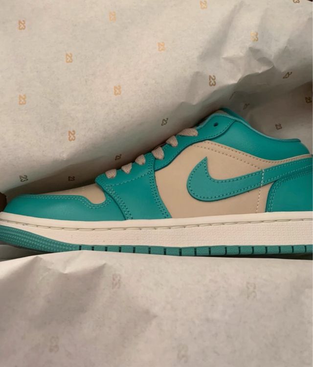 Zapatillas Jordan 1 Low - Teal Beige