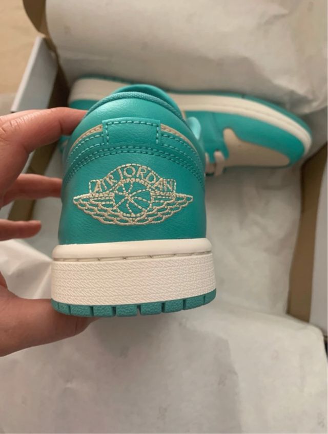 Zapatillas Jordan 1 Low - Teal Beige