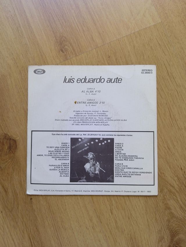 Vinilo Luis Eduardo Aute - Al Alba