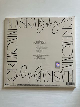 Vinile Cesare Cremonini Alaska Baby autografato