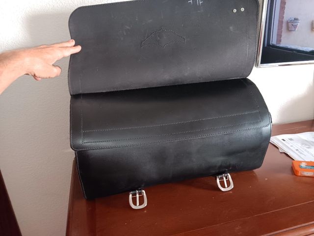 Baúl rulo moto piel Spaan Harley
