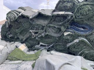 Cesped artificial reciclado