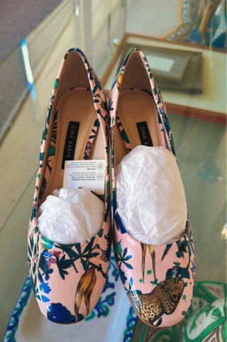 Zapatos tacón multicolor